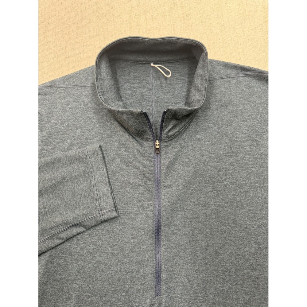 Lululemon Mens Metal Vent Tech 1/2 Zip Pullover Gray Heather Training Top